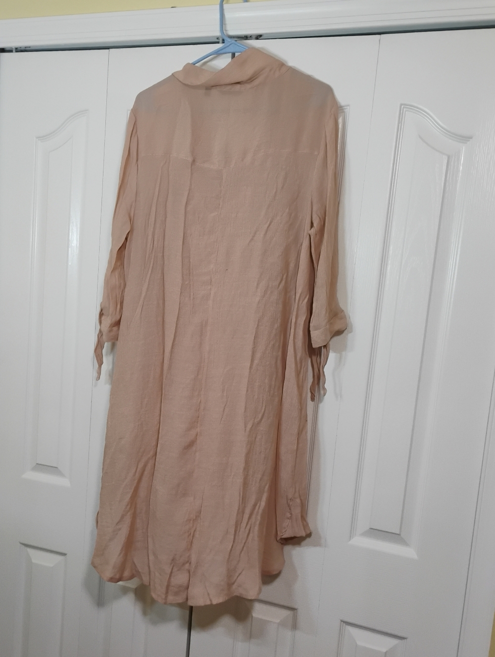 Mlle Gabrielle Blush-Taupe Button Front Top - Picture 5 of 6